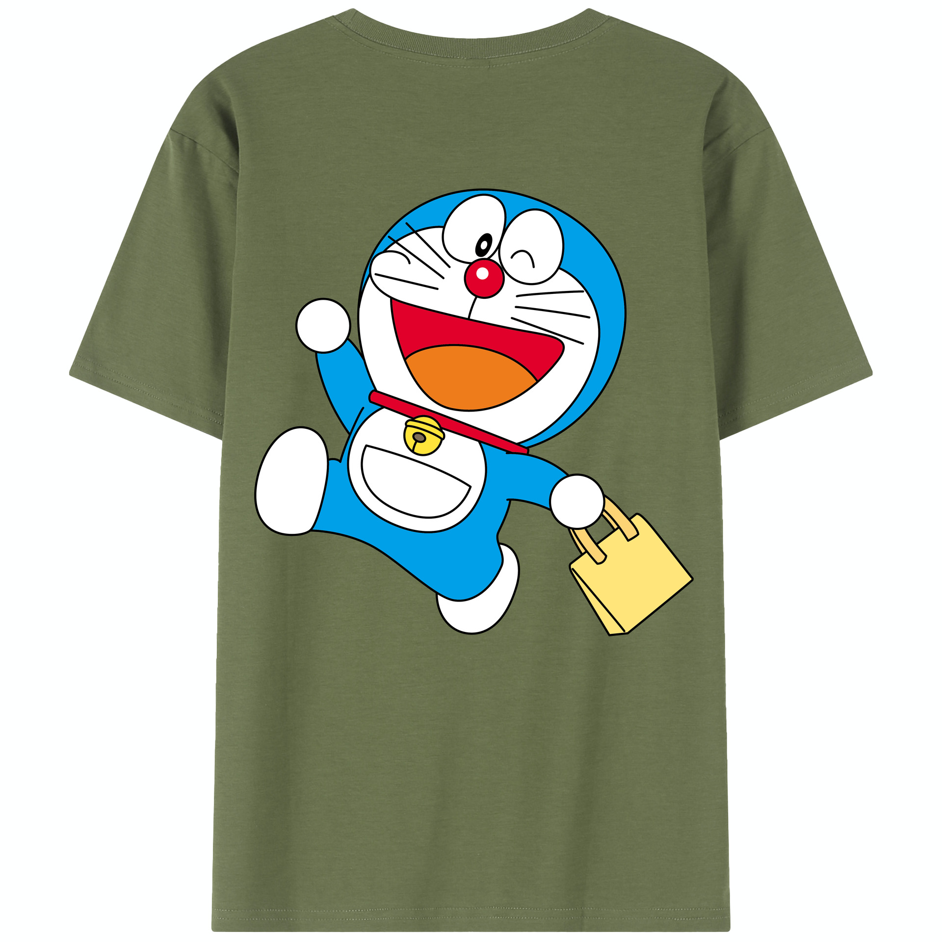 （画像用） ドラえもん Doraemon 綿100％半袖Tシャツ（背面プリント）
